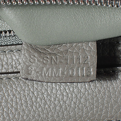 Celine Drummed Leather and Suede Large Trapeze Almond 7 of 7