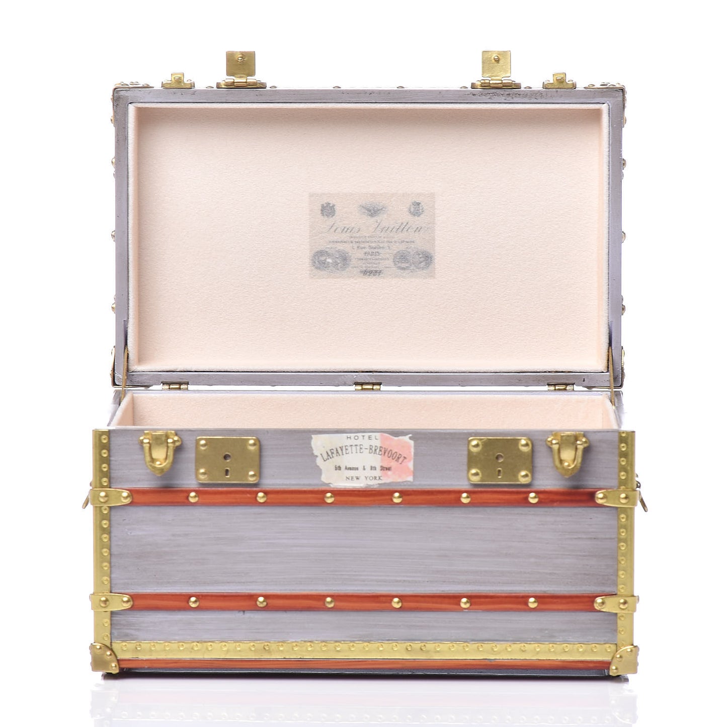 Mini Malle Zinc Trunk Paperweight Jewelry Box