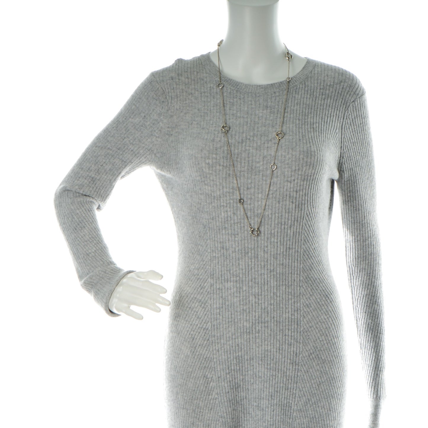 Sterling Silver Bamboo Sautoir Necklace