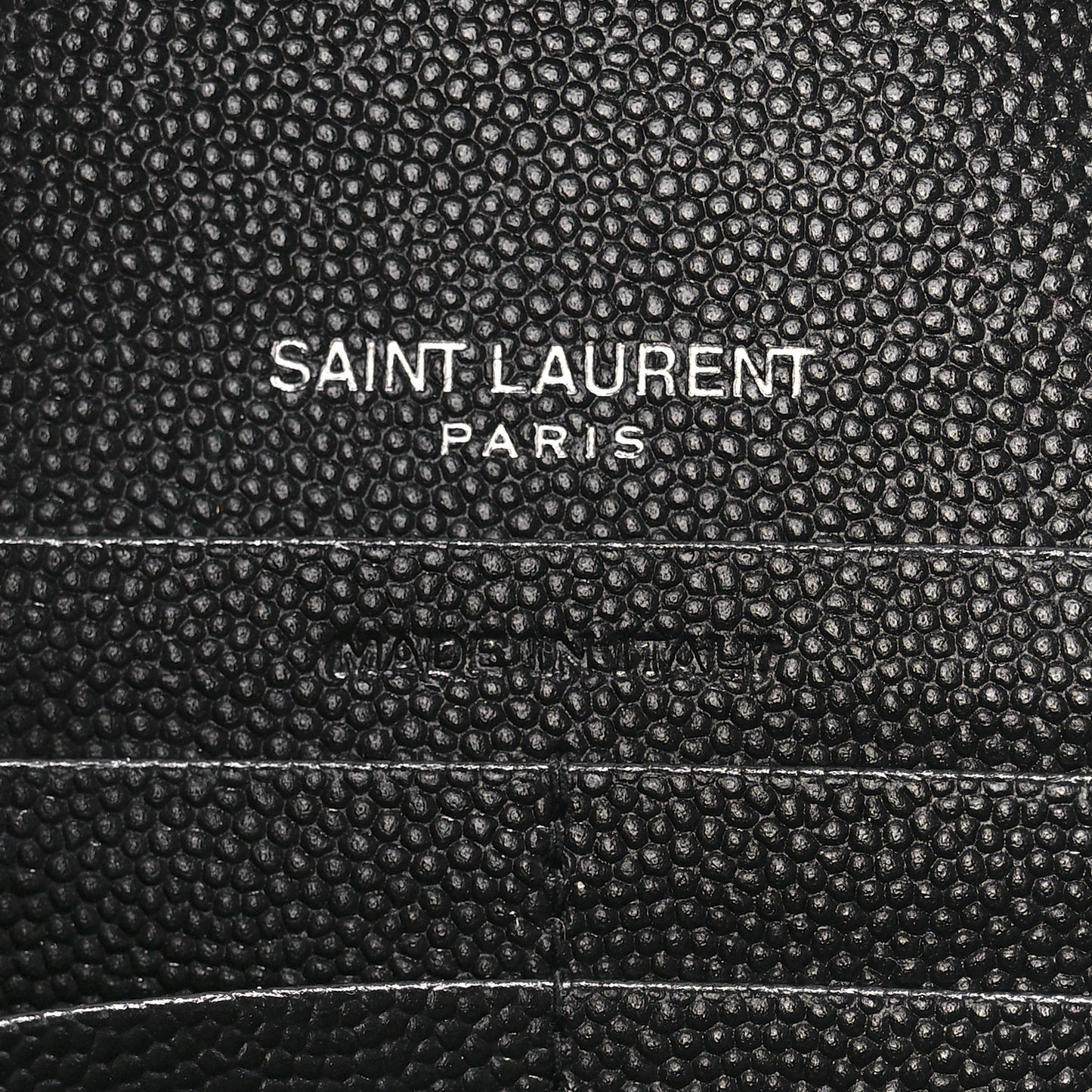 Grain De Poudre Matelasse Chevron Monogram Chain Wallet Black