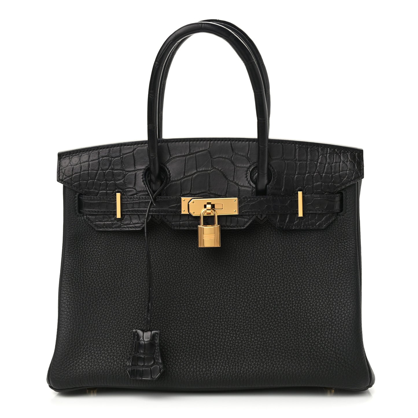 Togo Matte Alligator Birkin Touch 30 Black