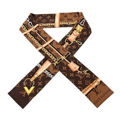 Louis Vuitton Silk Monogram Confidential Bandeau Brown 1 of 6