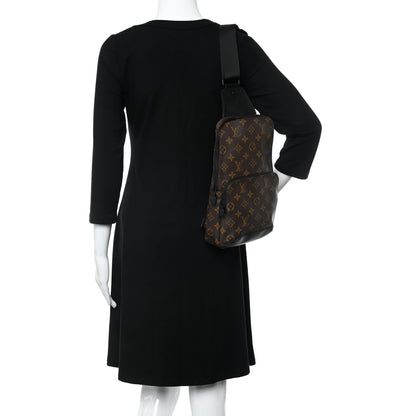 Louis Vuitton Monogram Macassar Avenue Sling Bag 2 of 10