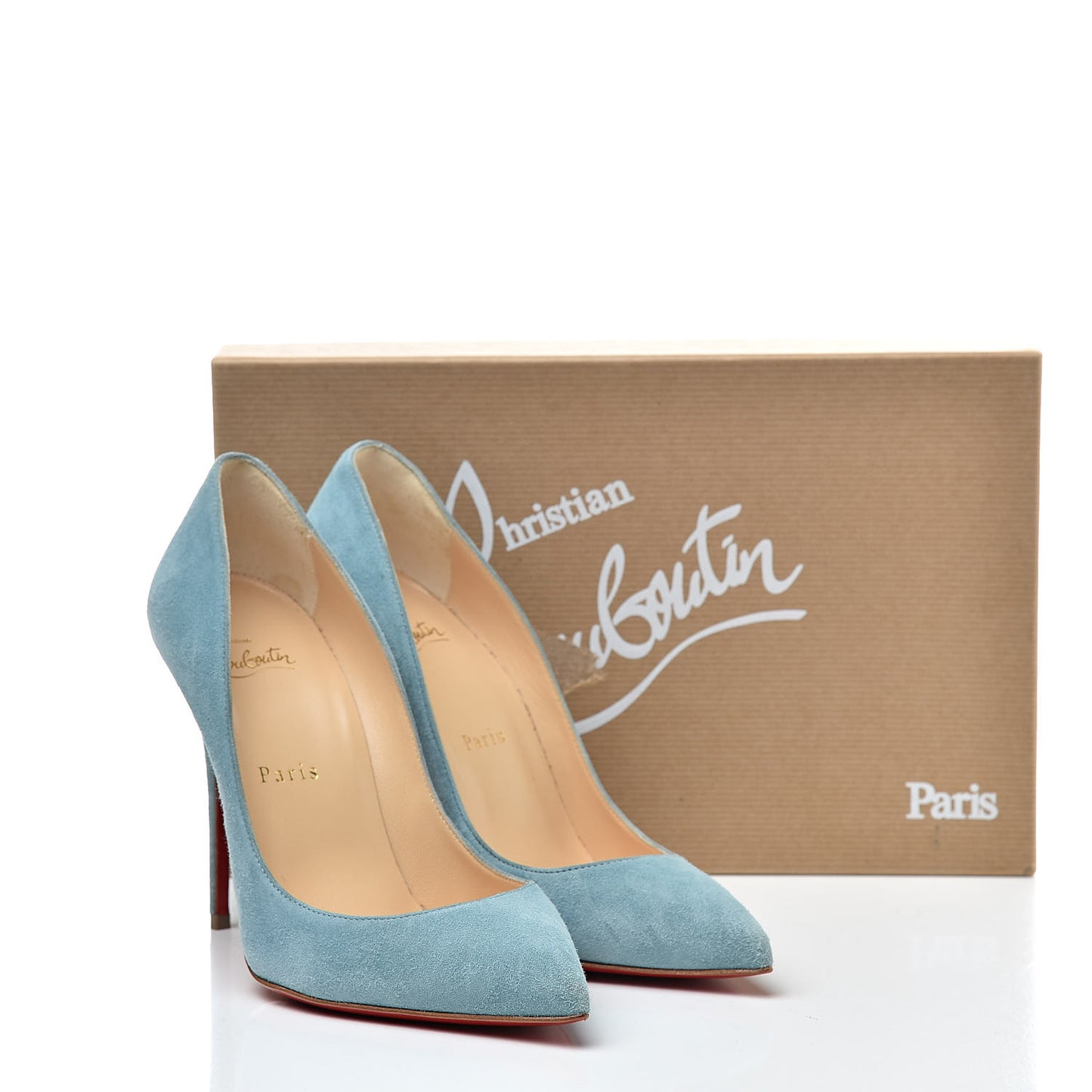 Veau Velours Pigalle Follies 100 Pumps 37 China Blue