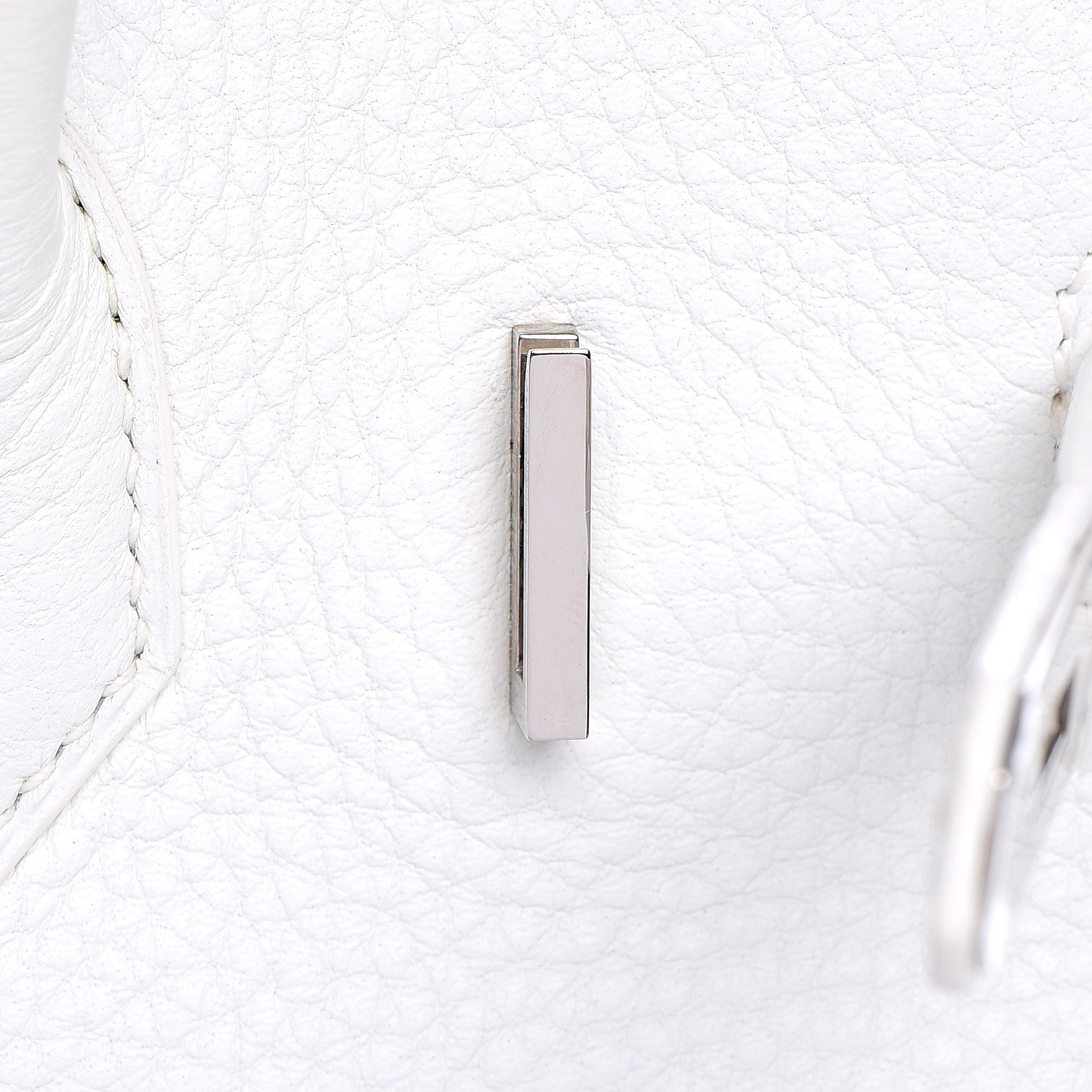 Hermes Taurillon Clemence Birkin 30 White 17 of 33