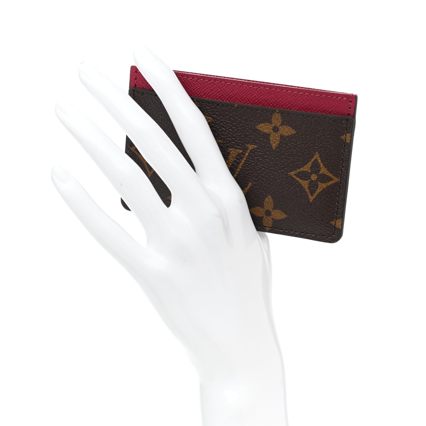 Monogram Card Holder Fuchsia