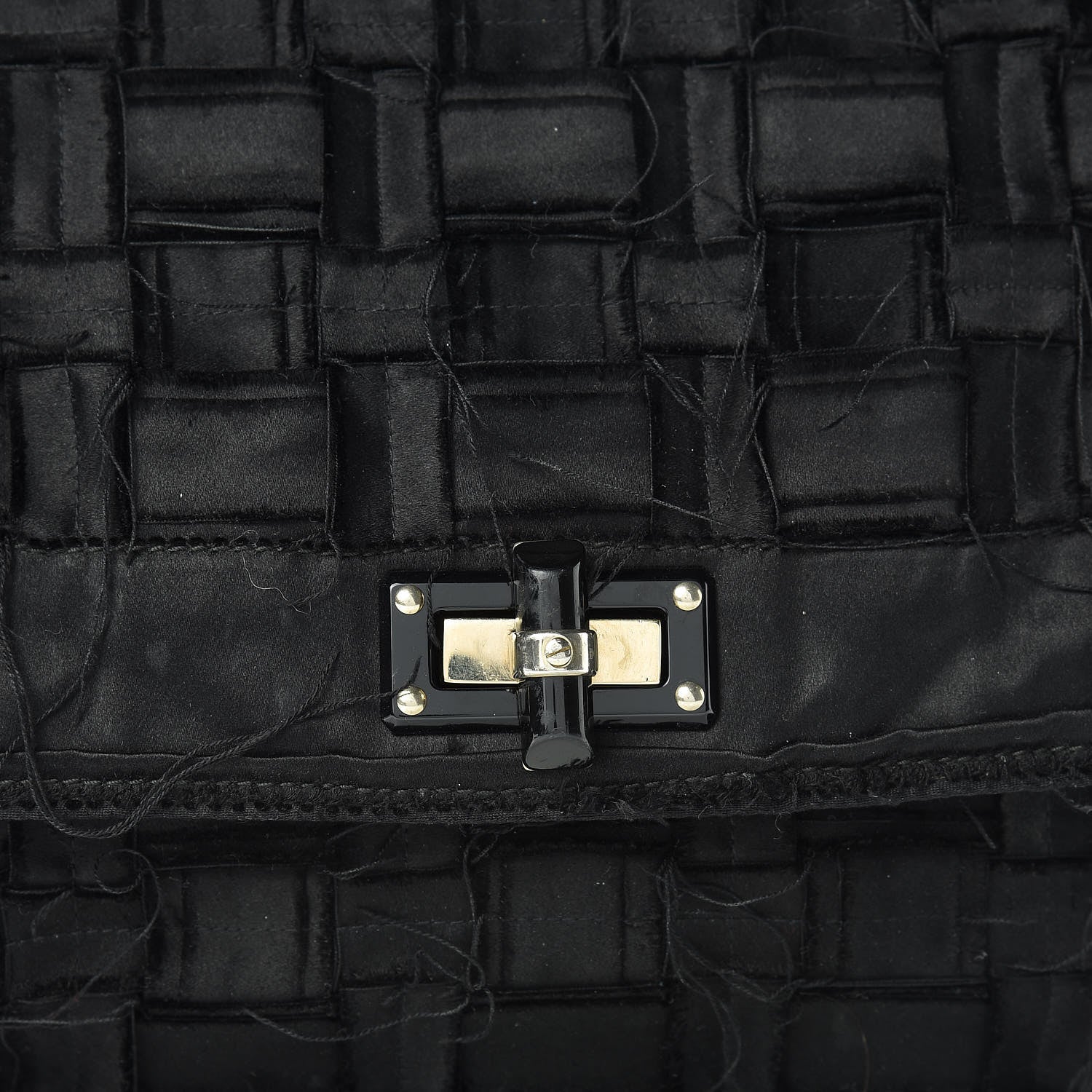 Lanvin Satin Happy Square Shoulder Bag Black 7 of 13