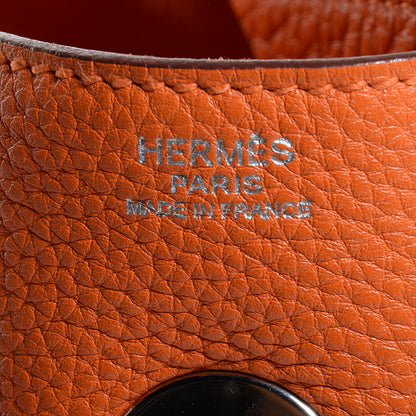 Hermes Taurillon Clemence Lindy 34 Orange 15 of 17