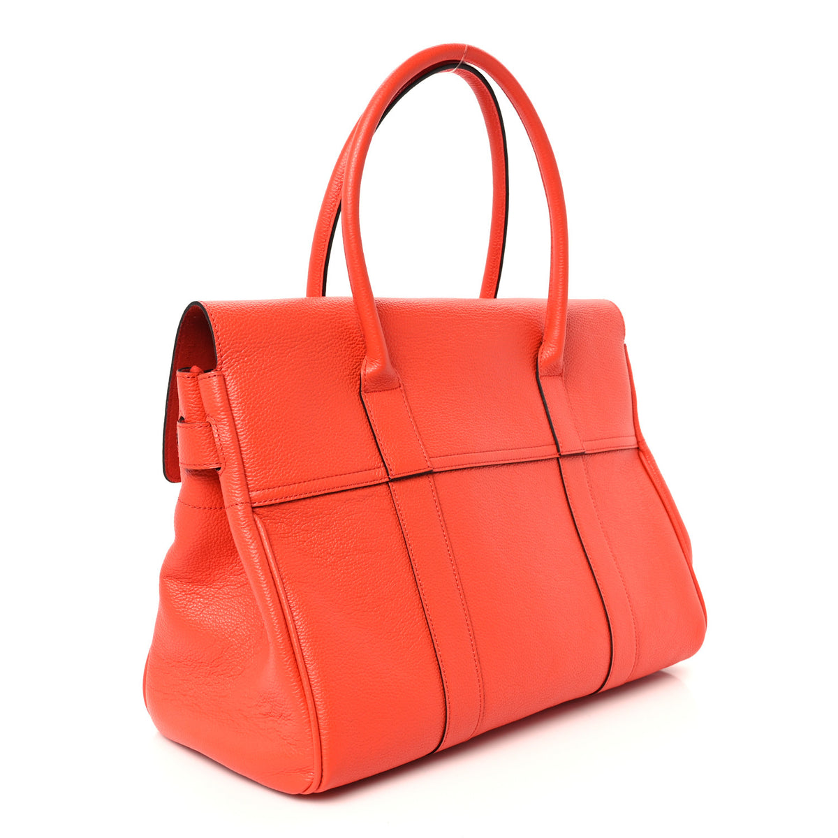 Mulberry Shiny Grain Bayswater Coral Orange 2 of 9