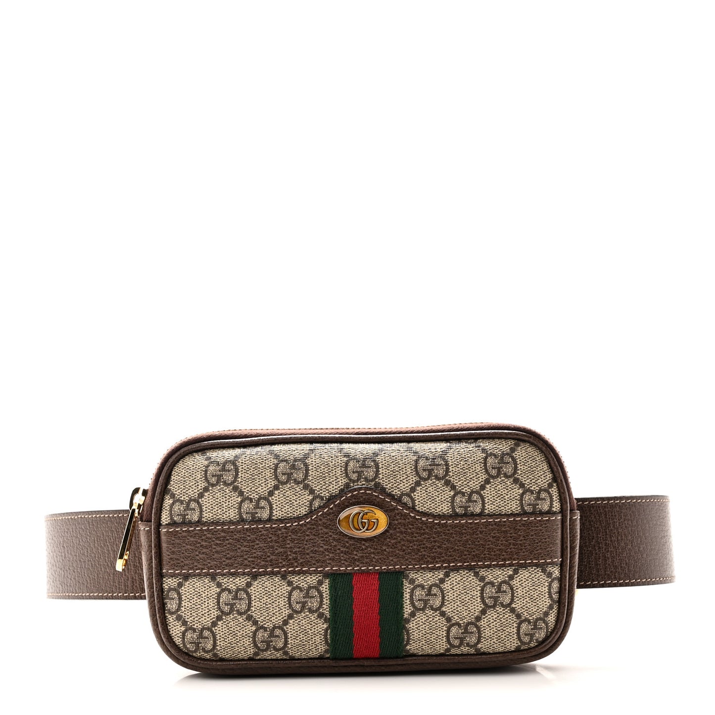 GG Supreme Monogram Ophidia Belted iPhone Case 75 30 Dark Brown