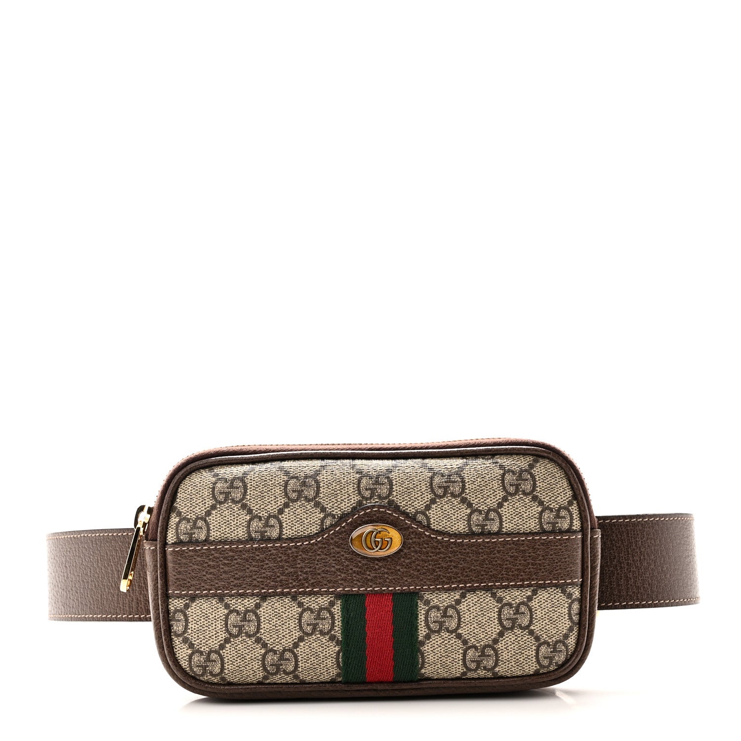Gucci GG Supreme Monogram Ophidia Belted iPhone Case 75 30 Dark Brown 1 of 10