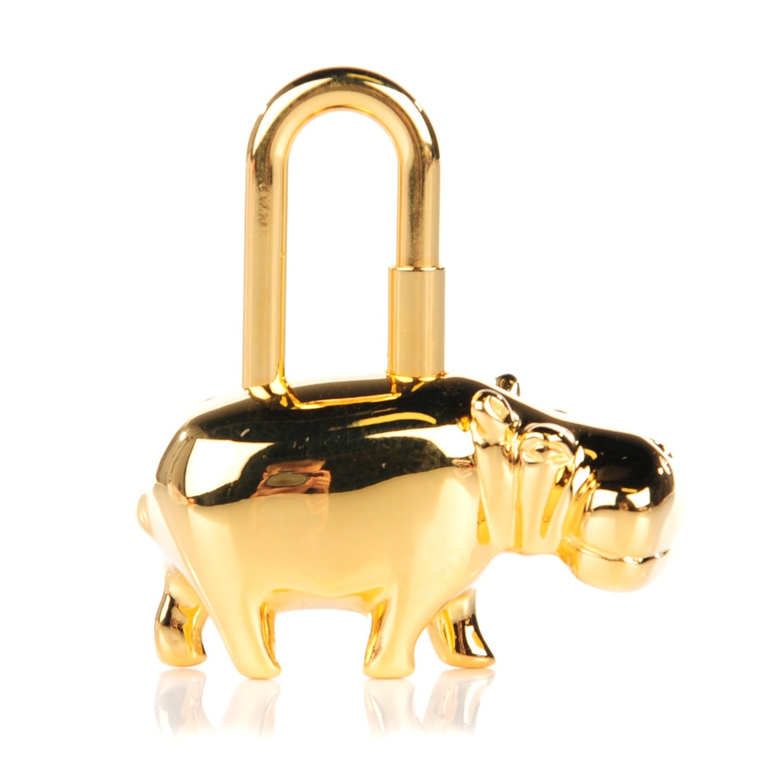 Hermes Annee Des Fleuves Hippo Cadena Lock Gold 1 of 5