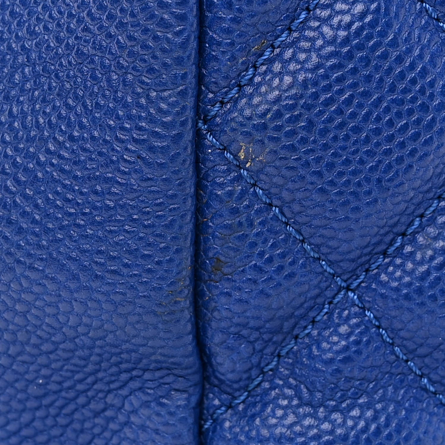 Chanel Caviar Quilted Easy Zip Flap Tote Blue 15 of 17