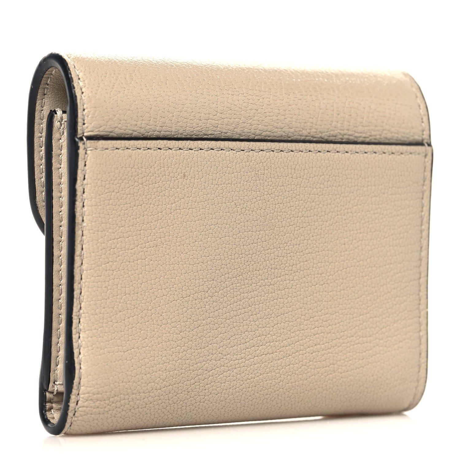 Christian Dior Goatskin Saddle Lotus Wallet Sand 1859735