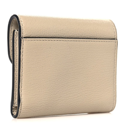 Christian Dior Goatskin Saddle Lotus Wallet Sand 3 of 8