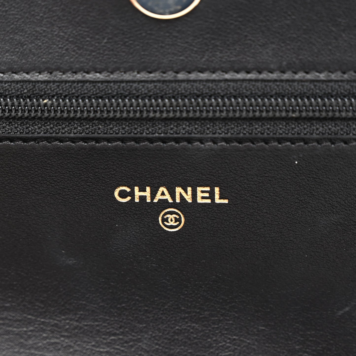Caviar Quilted Vintage Mademoiselle Wallet On Chain WOC Black