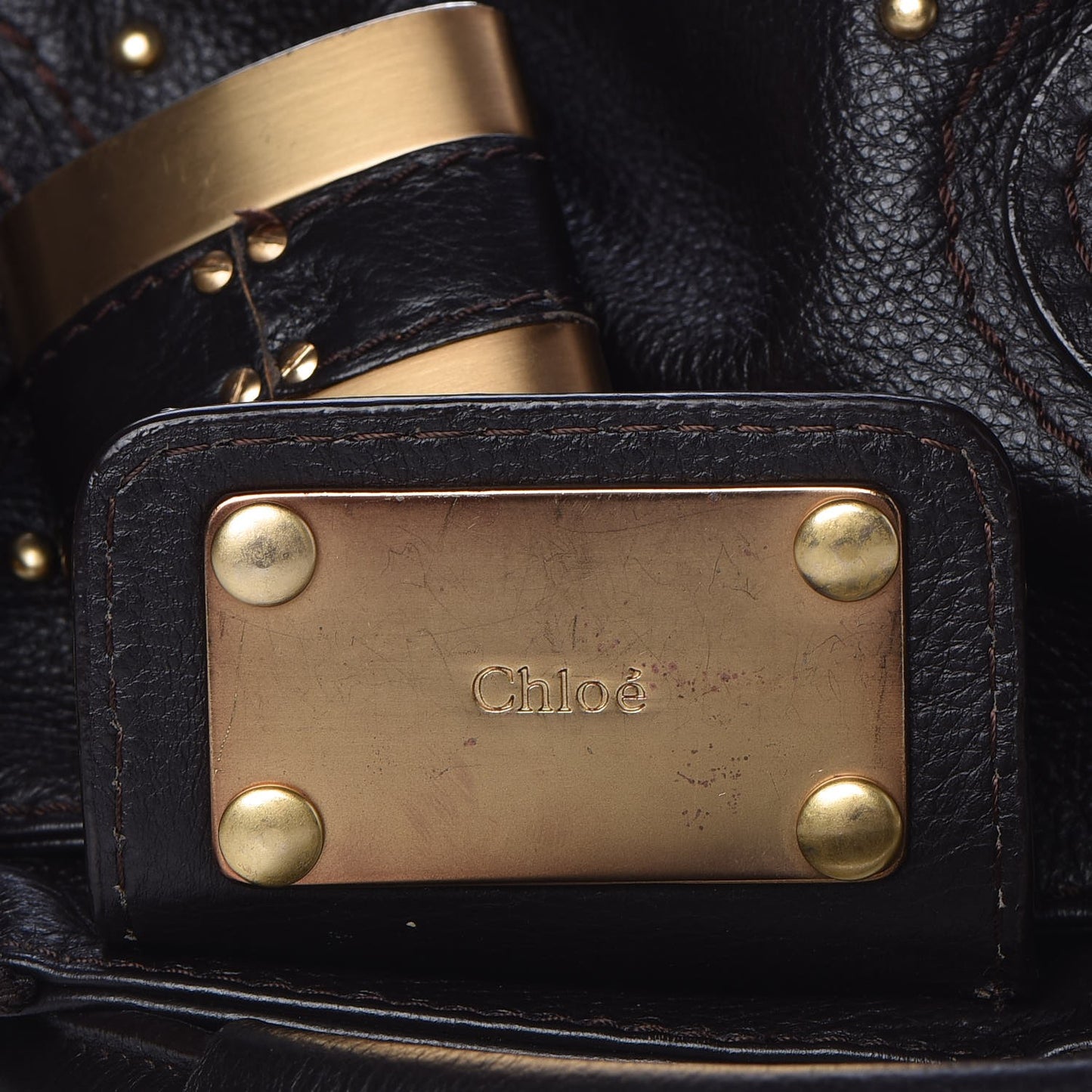 Calfskin Paddington Satchel Chocolate