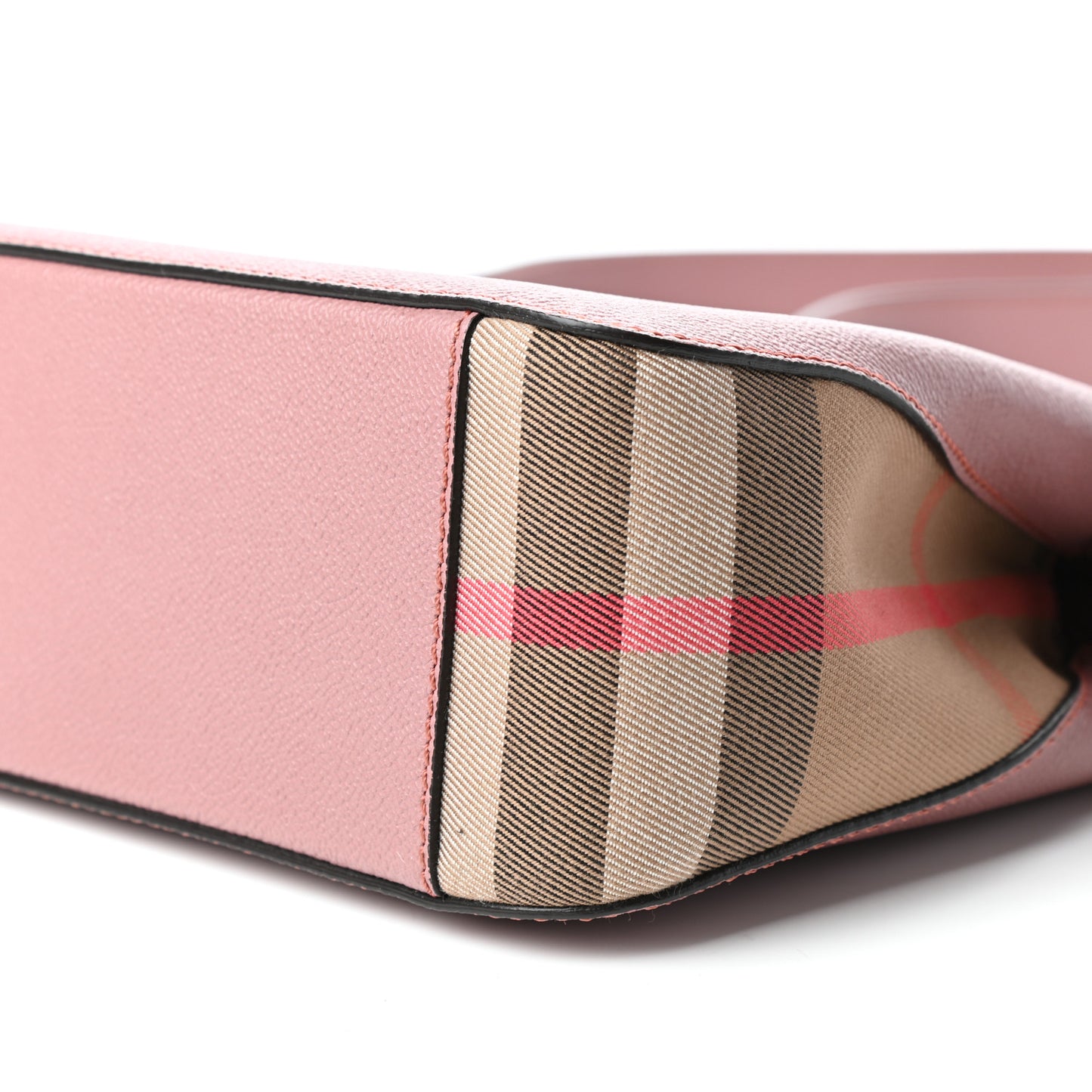 Soft Grain Calfskin House Check Small Helmsley Crossbody Dusty Pink