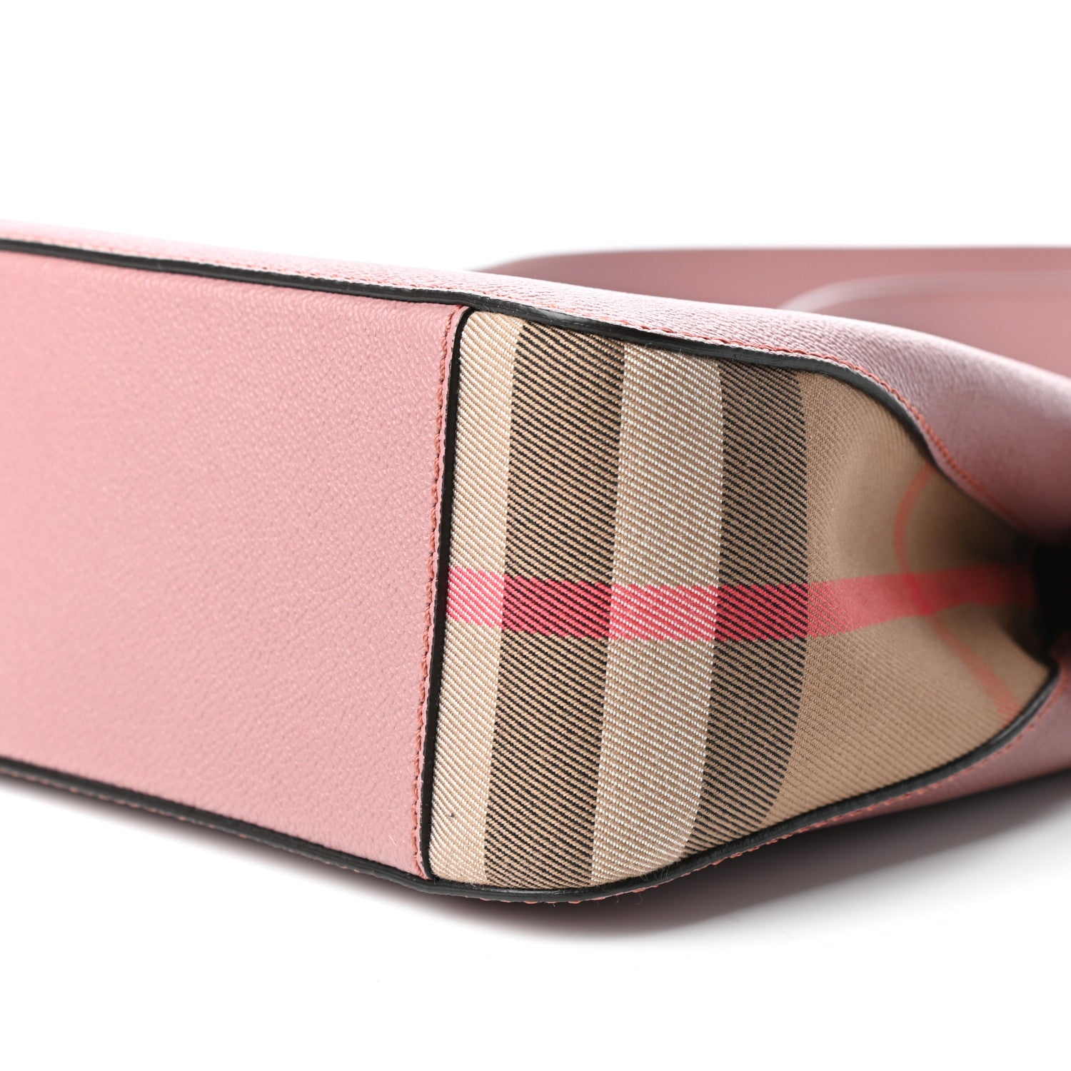 Burberry Soft Grain Calfskin House Check Small Helmsley Crossbody Dusty Pink 8 of 8