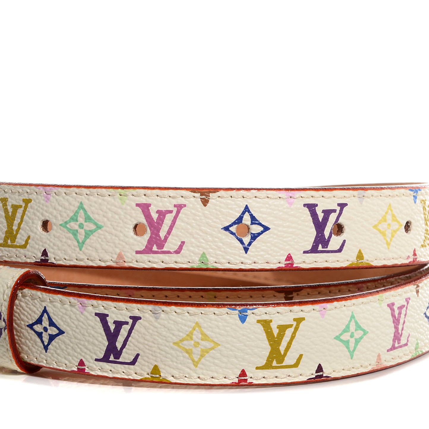 Monogram Multicolor Belt 90 36 White