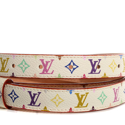 Louis Vuitton Monogram Multicolor Belt 90 36 White 3 of 6