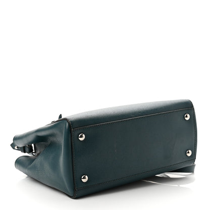 Fendi Vitello Elite Petite 2Jours Tote Oceano 4 of 11