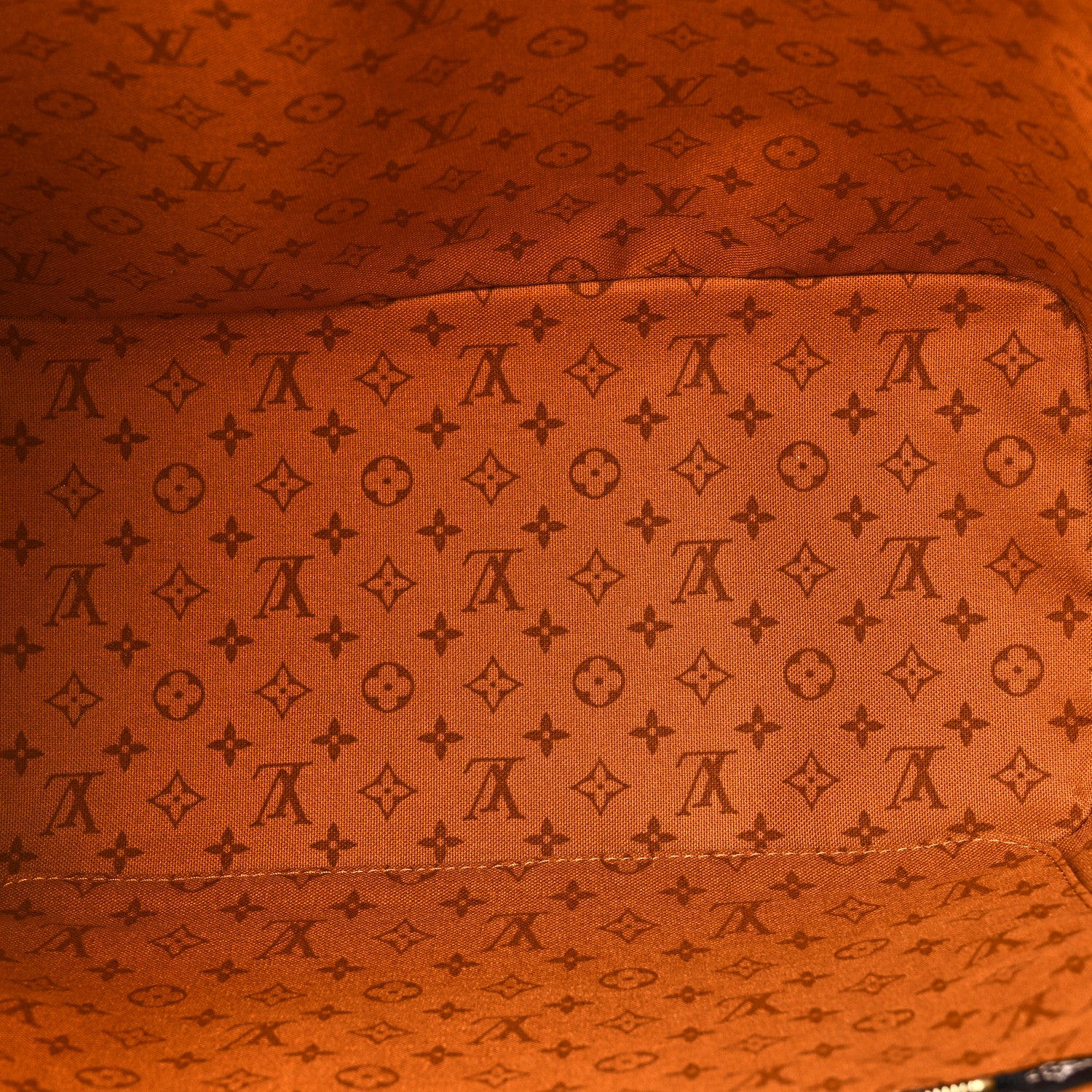 Louis Vuitton Monogram Giant Crafty Neverfull MM Creme Caramel 5 of 10