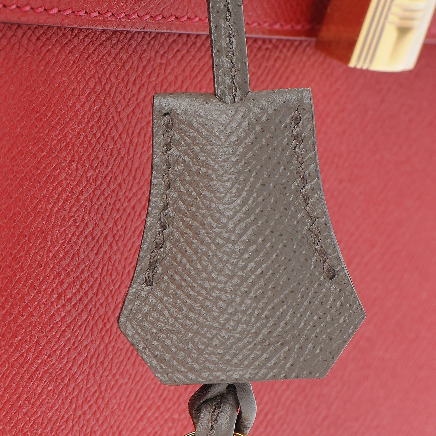Epsom Horseshoe Kelly Sellier 28 Rouge Casaque Etain