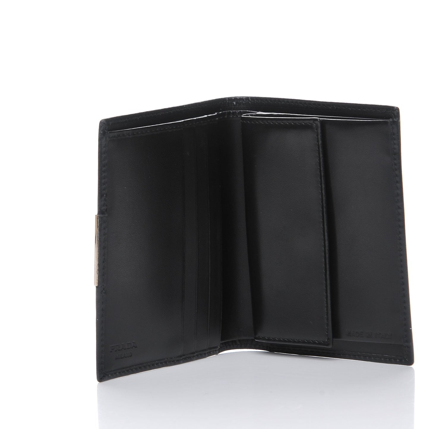 Box Calfskin Bi-Fold Wallet Black