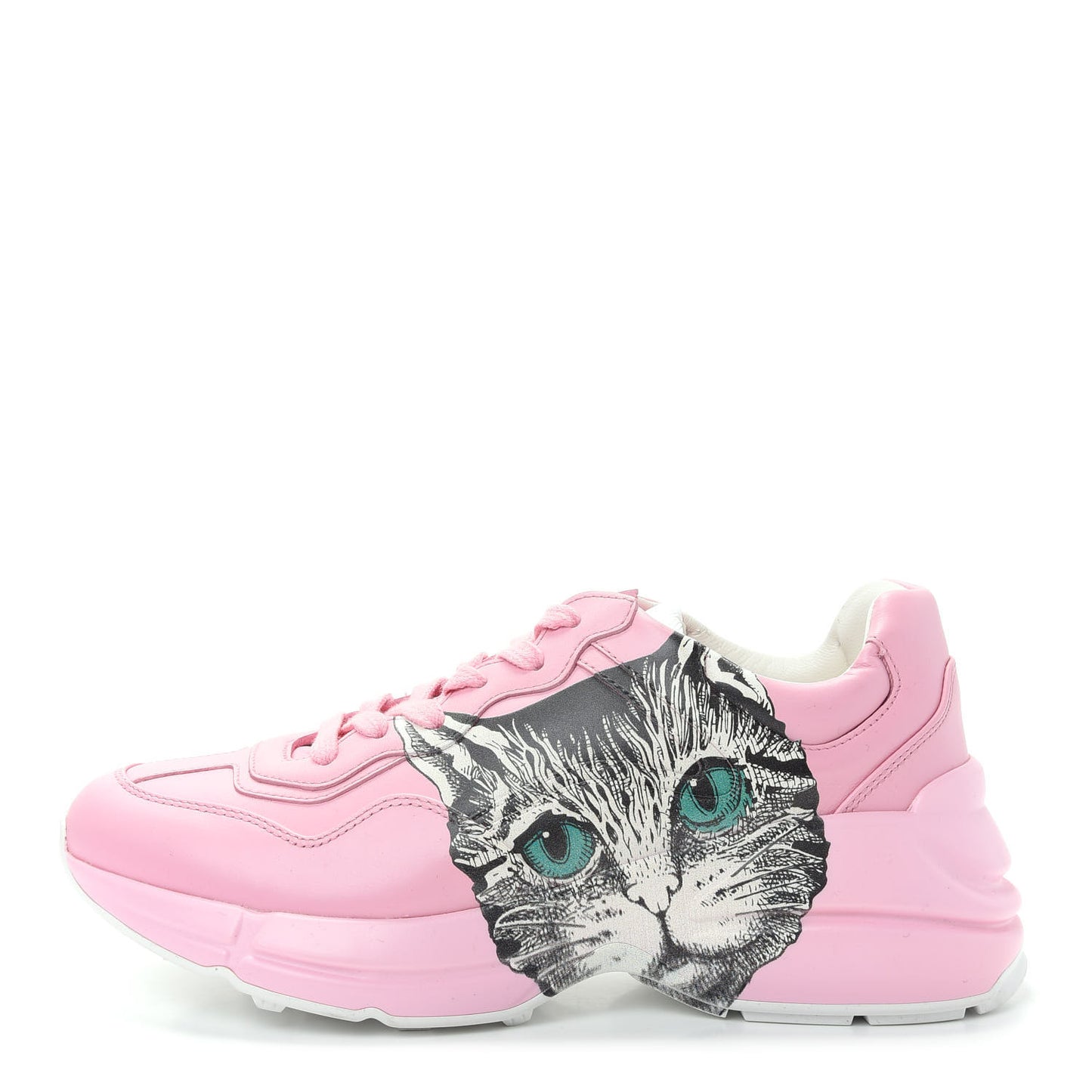 Calfskin Mystic Cat Rhyton Sneakers 37.5 Sugar Pink