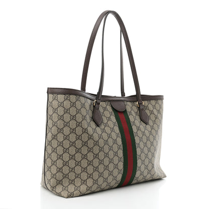 Gucci GG Supreme Monogram Medium Ophidia Shopping Tote Brown 3 of 10