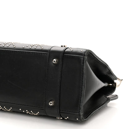 Christian Dior Lambskin Cannage Studded East West Lady Dior Black 8 of 13
