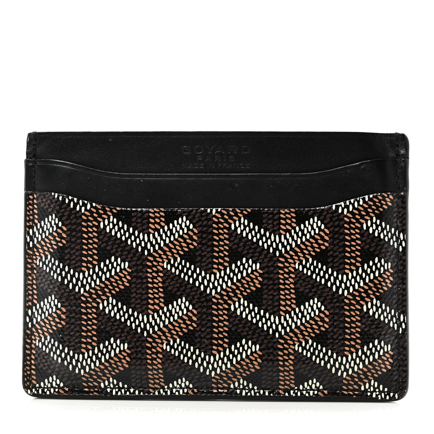 Goyardine Saint Sulpice Card Holder Black