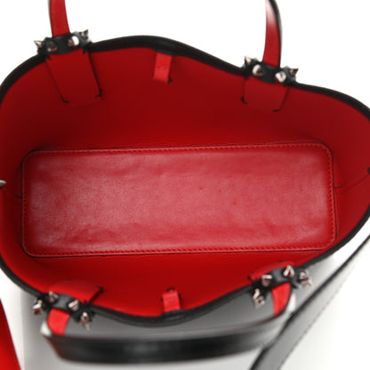 Christian Louboutin Calfskin Spikes Mini East West Cabata Tote Black 5 of 21