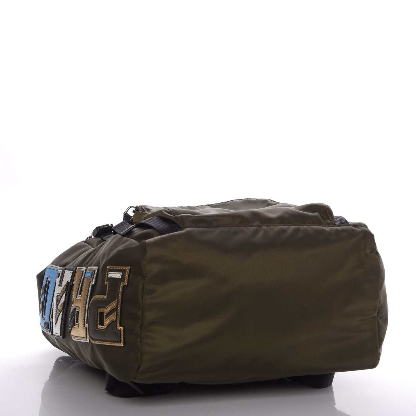 Tessuto Nylon Letteri Double Buckle Backpack Mimetico