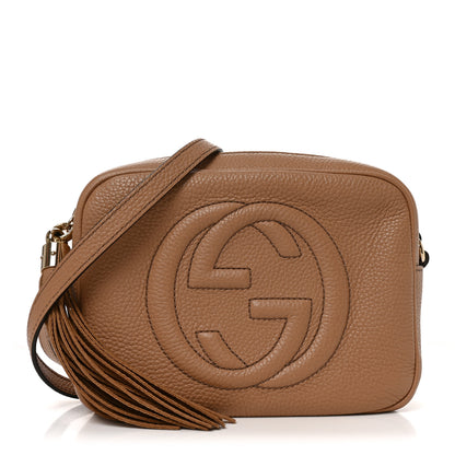 Gucci Pebbled Calfskin Small Soho Disco Bag Rose Beige 1 of 11