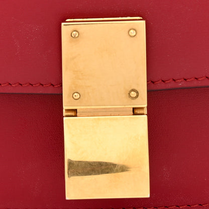 Celine Box Calfskin Small Classic Box Flap Bag Red 13 of 14