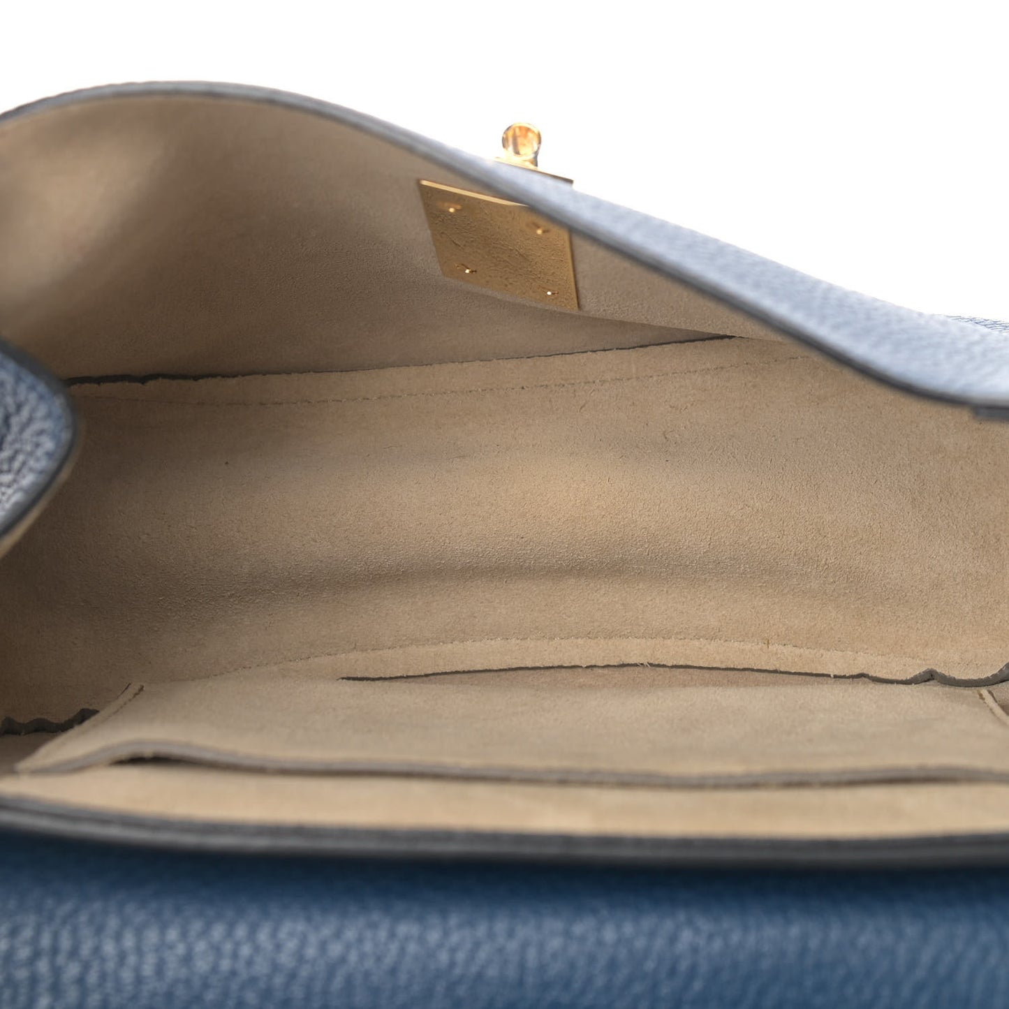 Grained Lambskin Drew Shoulder Bag Royal Navy