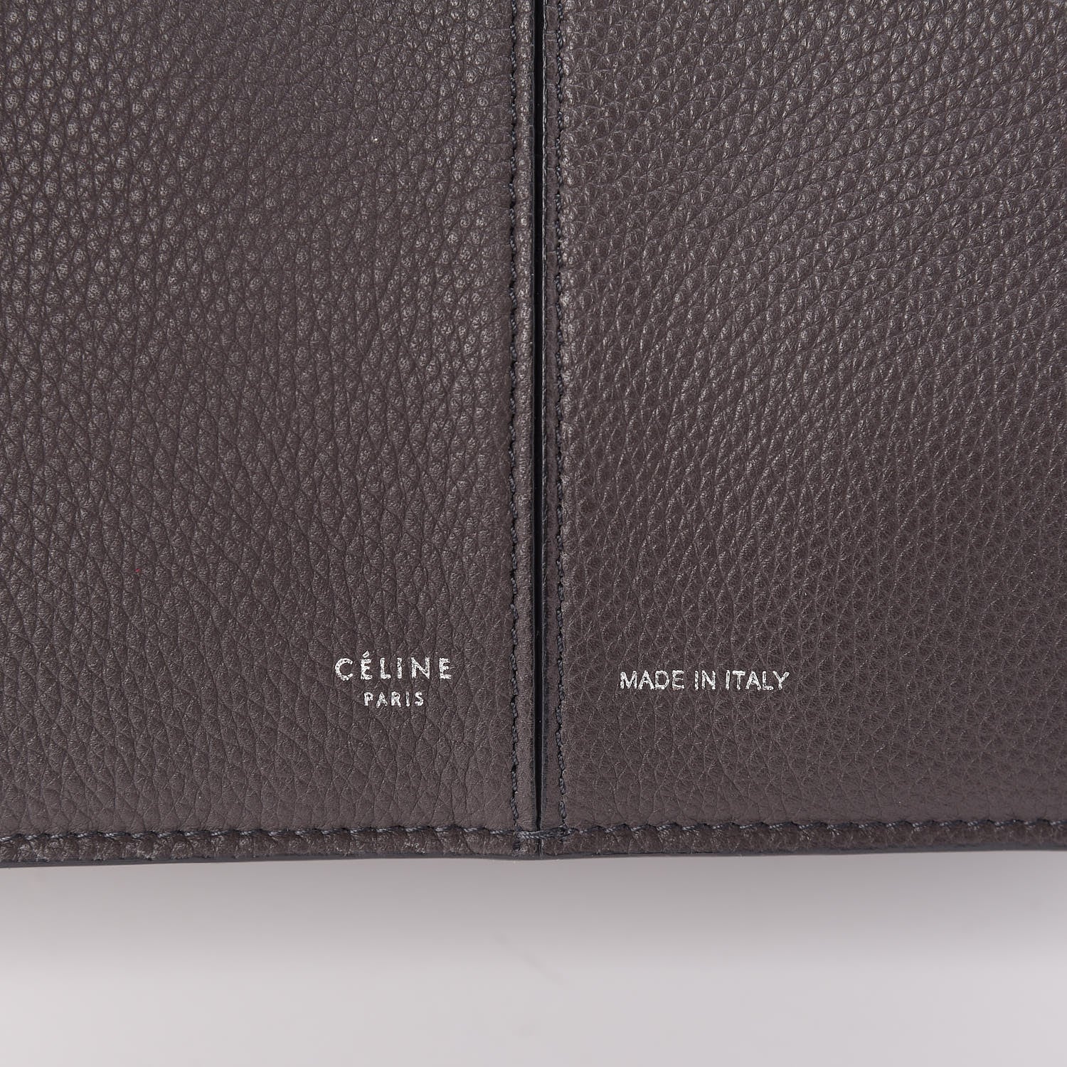 Celine Baby Grained Calfskin Small Tri-Fold Bag Anthracite 8 of 11
