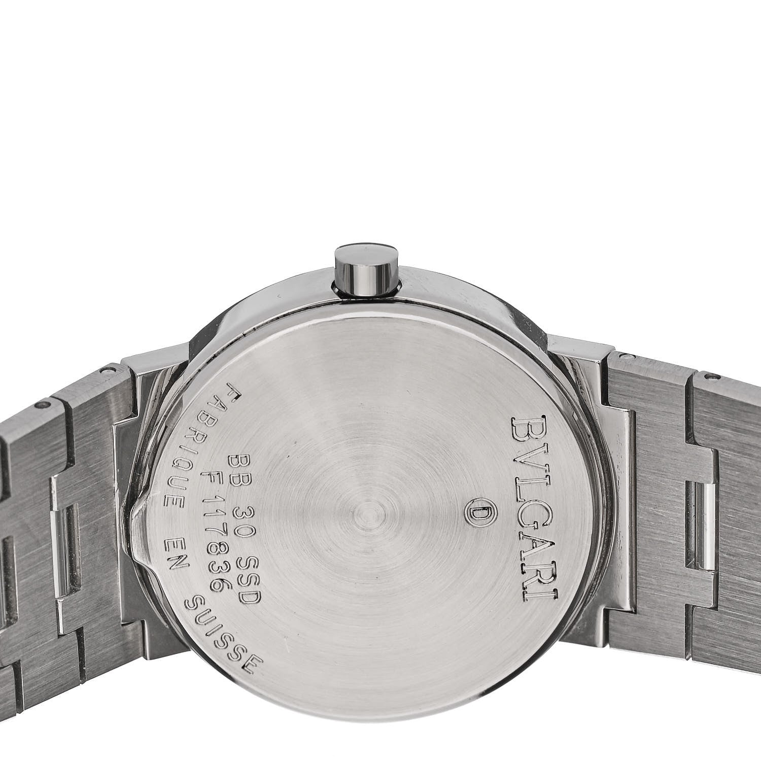 Bulgari Stainless Steel 30mm Quartz Watch Black 4 of 5