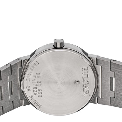 Bulgari Stainless Steel 30mm Quartz Watch Black 4 of 5