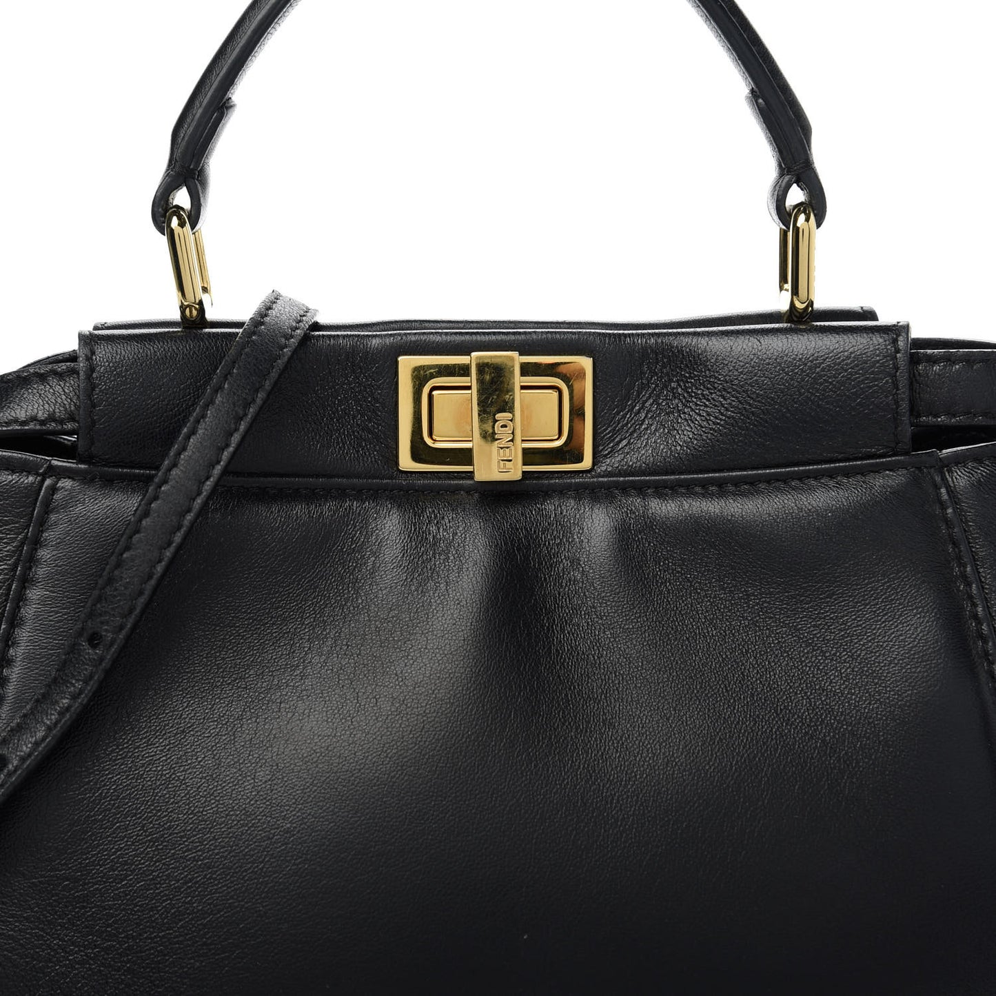 Nappa Mini Peekaboo Iconic Satchel Black