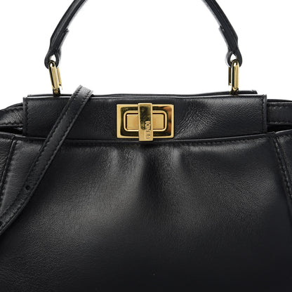 Fendi Nappa Mini Peekaboo Iconic Satchel Black 10 of 10