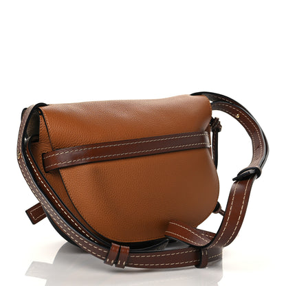 Loewe Grained Calfskin Small Gate Crossbody Bag Caramel Pecan 3 of 10