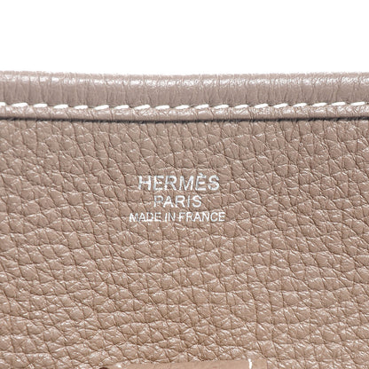 Hermes Taurillon Clemence Evelyne III GM Etoupe 7 of 9