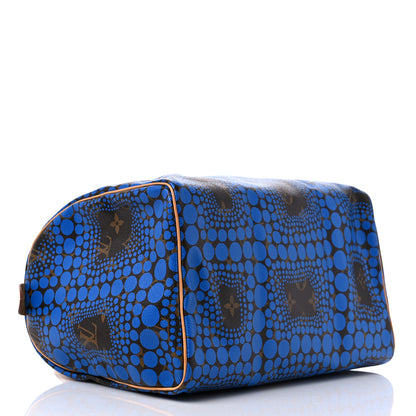 Louis Vuitton Monogram Kusama Town Speedy 30 Blue 4 of 12