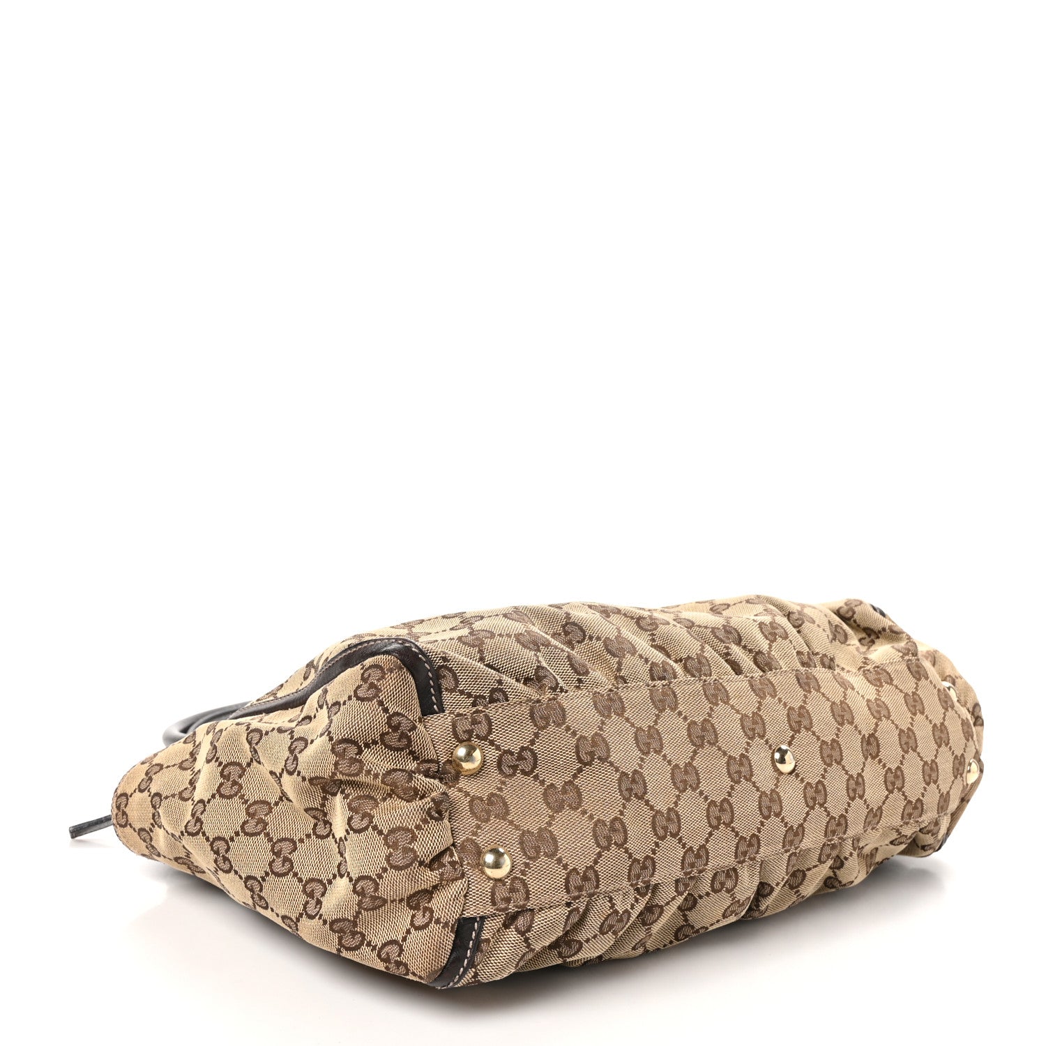 Gucci Monogram D Gold Tote Dark Brown 4 of 11