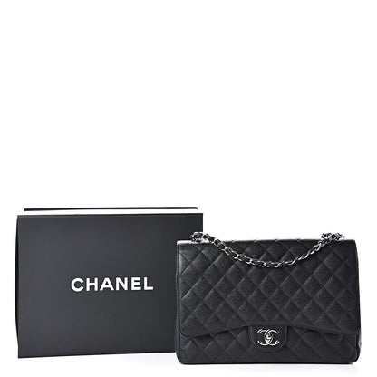 Chanel Caviar Quilted Maxi Double Flap Black 11 of 11