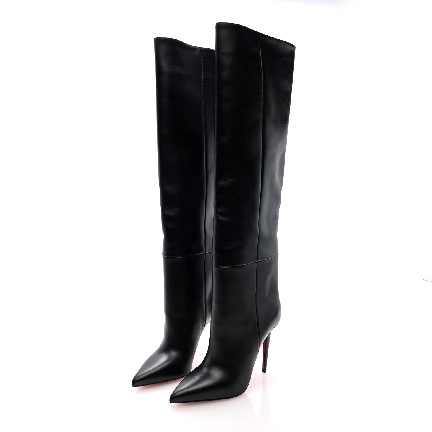 Christian Louboutin Calfksin Astrilarge Botta Knee Boots 39 Black 3 of 8