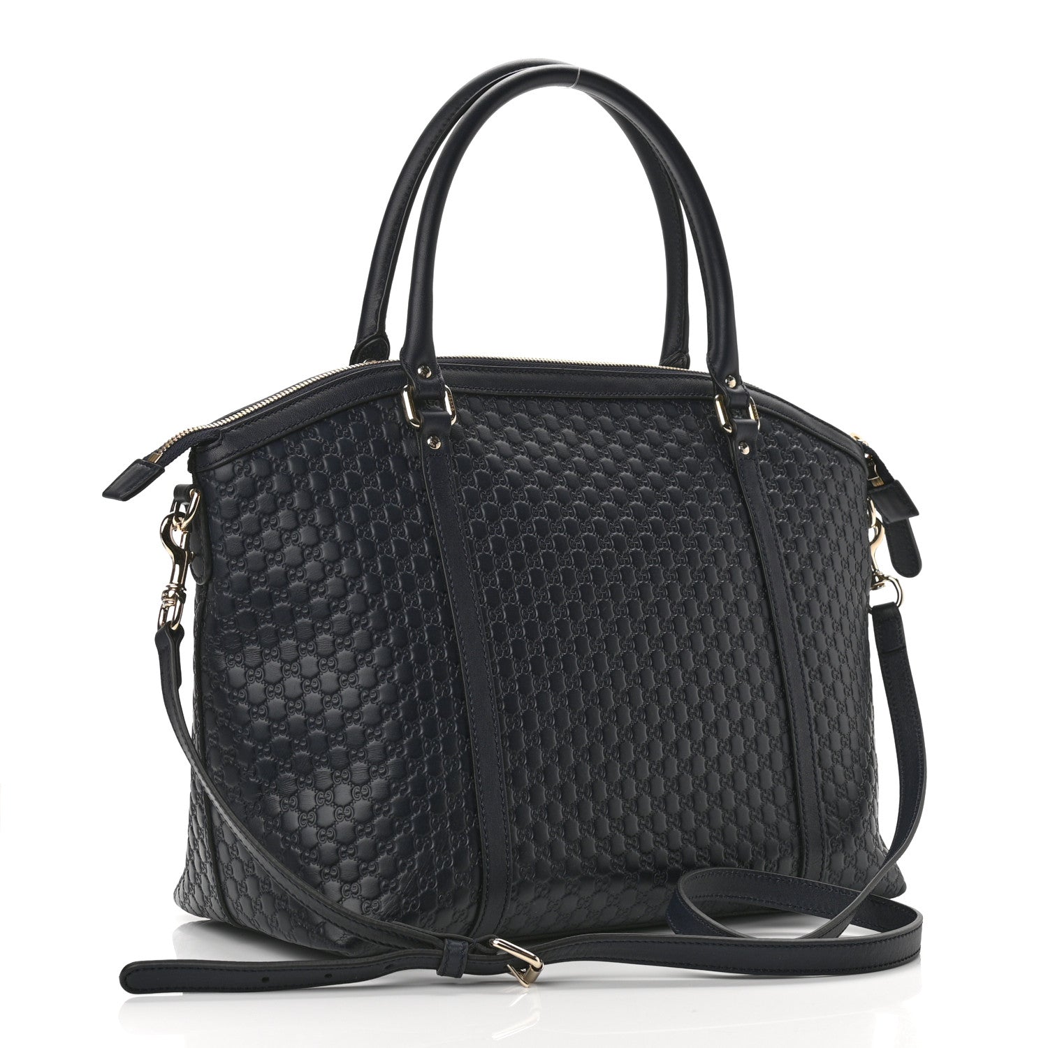 Gucci Soft Microguccissima Dome Satchel Navy 3 of 11